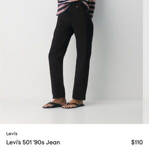 Levi's 501 90s Straight Leg Jeans in Black